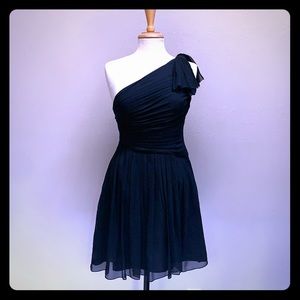 Jill Stewart silk chiffon fit flare party dress